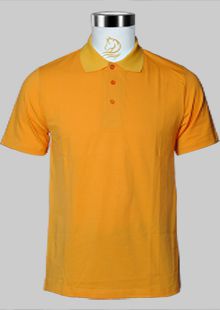 橘黄色夏季短袖T恤现货